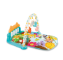 Soft Baby Play Mat With Music Light-up Piano & Fitness Activity Rack
