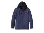 Harley-davidson Hooded Shirt Whiplash Blue