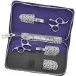 Olivia Garden Silkcut Offset Oasis Collection: Scissor 5.0 Inch Thinner 6.0 Inch & Case