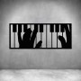 Playing Piano - Matt Black / L 400 X H 700MM