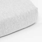 Dove Grey Melange Cot Fitted Sheet - Large 66X132CM