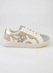 Sissy Boy Marguerite All Over Glitter Cream Sneakers - UK8 White