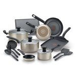 Tefal Culinaire Aluminum Non-stick Coating Cookware 16-PIECE Set Champagne