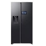 Samsung Bespoke 594L Ai Side By Side Fridge – 9 Ai Home Screen- Plumbed – Black Code : RS90F64D2FFA
