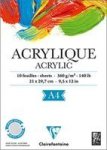 Acrylic Painting Paper Pad - 360GSM - 10 Sheets - Glued 1 Side - A4