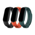 XiaoMi Mi Smart Band 5 Matte Straps Black Orange Teal