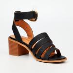Wexley Strappy Block Sandal - Black - 8