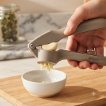 Ergonomic Garlic Press Crusher For Effortless Cooking