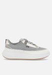 Polo Knit Platform Sneaker - Grey