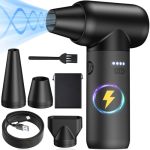 Compressed Air Duster 130 000 Rpm Cordless Handheld Electric Air Blower With Turbo Fan Rechargeable MINI Turbo Jet Blower For Ca