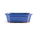 Assorted Glazed Bonsai Pots 12" - Blue Rectangular 30 X 34 X 9CM