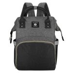 Alma Diaper Backpack Grey/ Charcoal 18L