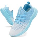 Dlwkipv Men's Running Sneakers Casual Shoes Lightweight Workout Walking Shoes Tennis Breathable Slip On Fashion Big For Sports L