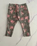 Zara Grey Roses Pants 3 6M