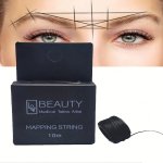 Eyebrow Mapping String Box 10M Pre-inked Symmetry Marking And Design Thread Semi-permanent Auxiliary Tool For Accurate Brow Mapp