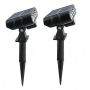 5 LED Lights Solar Outdoor Garden Lights - 2-PACK