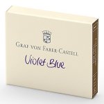 Graf Von Faber-castell Ink Cartridges Box Of 6 Violet Blue FC141106
