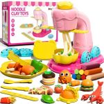 Air Dry Clay Kit For Kids 51 Pcs Diy Soft Magic Modeling Clay For Kids With Tools & Noodle Machine Noodle Air Dry Clay