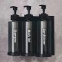 1/2/3PCS Wall-mount Soap Dispenser Plastic Refillable Shampoo Conditioner Body Gel Pump Bottles For Hotel Bathroom Home Shower Storage Organizer Black