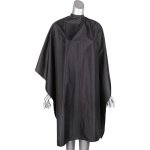 Salon Cape Black Water-proof Nylon Large Studs