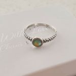 Milla 925 Sterling Silver Colour Changing Mood Ring - Size 8