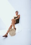 Crochet-look Beach Dress - Dark Khaki Green
