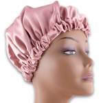 Kids Luxurious Reversible Satin Bonnet - Blush Pink