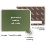 Parrot Chalk Board Aluminium Frame Non-magnetic 900 X 600MM