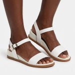 Graice Leather Sandals - White - 8