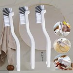 Multi-function Cleaning Brush Set With Long Handle - Ideal For Living Room Bedroom Bathroom Toilet Kitchen - Household Gap Cup L
