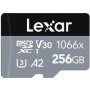 Lexar 256GB Professional Silver Series 1066X Uhs-i Microsdxc Memory Card - With Sd Adapter