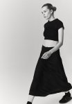 A-line Jersey Skirt - Black