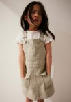 2-PIECE Cotton Set - White & Beige