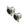 Female 3-PIN Chessy Mount Silver Chassis