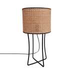Jasper Metal And Cane Table Lamp