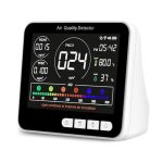 14 In 1 Air Quality Monitor Indoor With Beep Alarm 6 Aqi Air Quality Detector With PM1.0|PM2.5|PM10|HCHO|TVOC|AQI|TEMPERATURE|HU