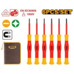 6 Pieces Insulated Precision Screwdriver Set