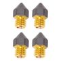 4-PACK ENDER-3 Nozzles - 0.3MM 3-HOLE High Flow Brass