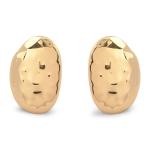 Goldair Gold Chunky Oval Stud Earrings
