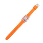 Digital Sports Watch With El Backlight Silicone Strap Orange