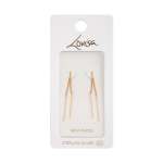Goldair Gold Plated Sterling Silver Long Thread Through Earrings