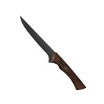 Churrasco Boning Knife With Darkened Stainless Steel Blade And 6" Wooden Handle