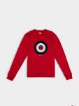 Target Emb Crew Fleece - Red - Red XXL