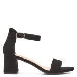 Black Low Heel Sandal