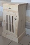 Forty Pedestal Slatted Door – Raw