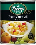 Rhodes Fruit Cocktail In Syrup Fruits
