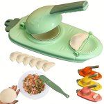 2-IN-1 Manual Dumpling Maker - Easy Press Dough & Skin Wrapper Tool For Beginners Perfect For Kitchen & Restaurant Use