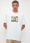 Star Fill Camo Short Sleeve - White