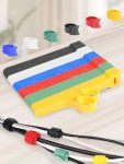 60 Pcs 6 Inches Reusable Cable Ties Cable Label Adjustable Cord Straps Cable Organizer Cord Wrap And Hook Loop Cords Management