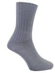 8067-10 Agri Ribbed Anklet Lt Grey
